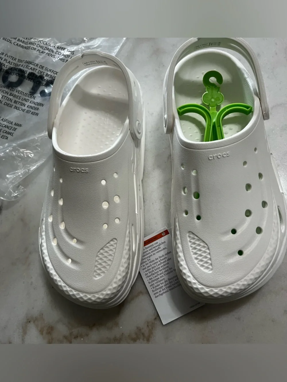 Crocs Off Grid UNISEX Clog White Mens Size 8 Women’s Size 10 - Picture 4 of 14
